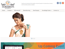Tablet Screenshot of gurukrupaexport.in